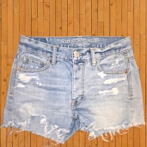 American Eagle Outfitters Light Blue Distressed Jeans